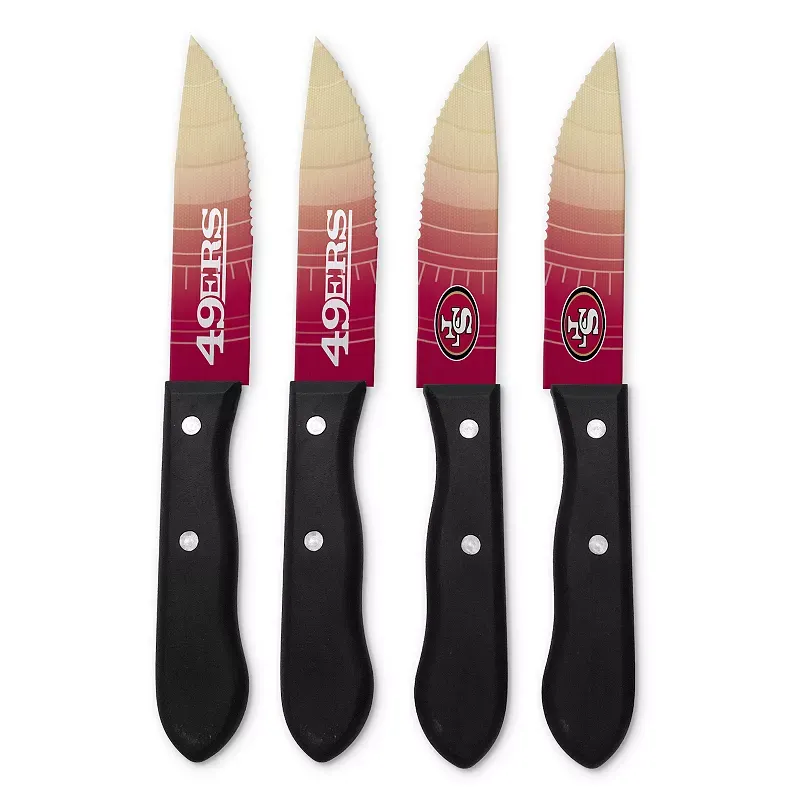 San Francisco 49ers 4-Piece Steak Knife Set