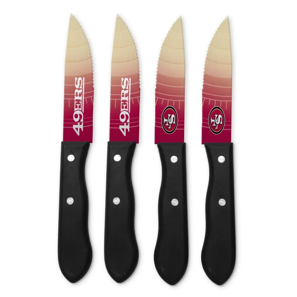 The Sports Vault San Francisco 49ers 4-Piece Steak Knife