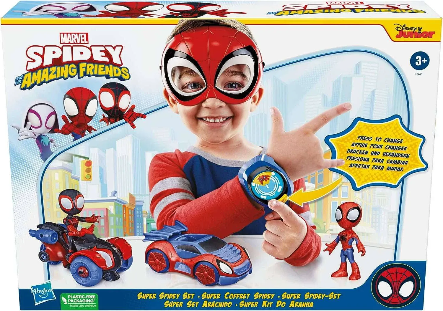 Spidey and His Amazing Friends Marvel Super Set, Role Play Toys, Toy... 