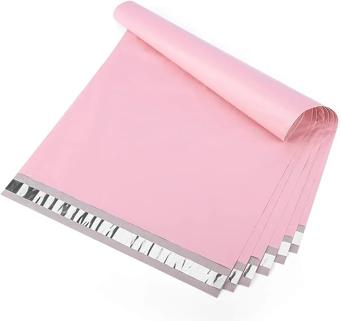 Metronic Poly Mailers 14.5x19 100 PCS, Strong Adhesive Shipping Bags for Clothing, Large Shipping Envelopes for Small Businesses, Waterproof Mailers Poly Bags for Shipping, Packages Bags Light Pink