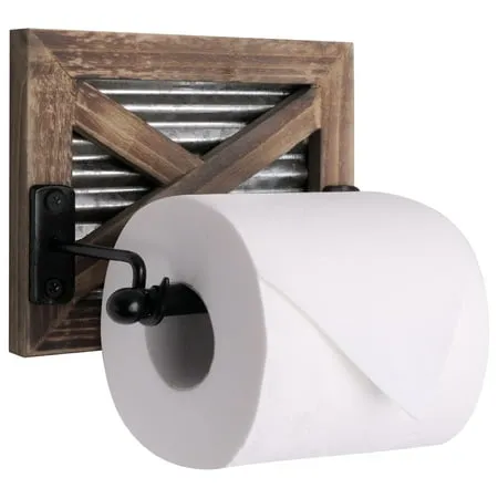 Autumn Alley Rustic Farmhouse Toilet Paper Holder - Farmhouse Bathroom Country D