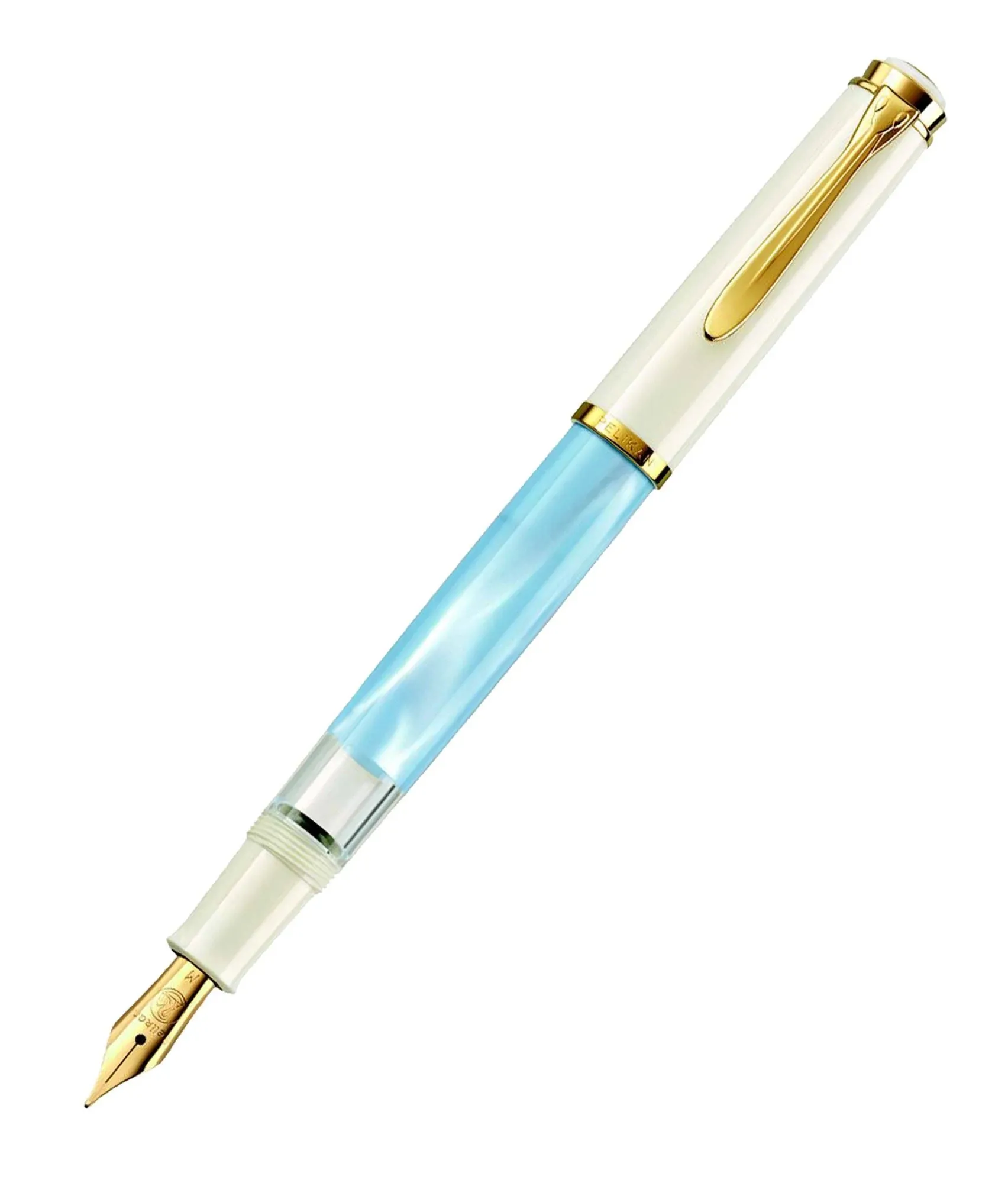 Pelikan Classic M200 Pastel Blue Fountain Pen (Special Edition) Broad