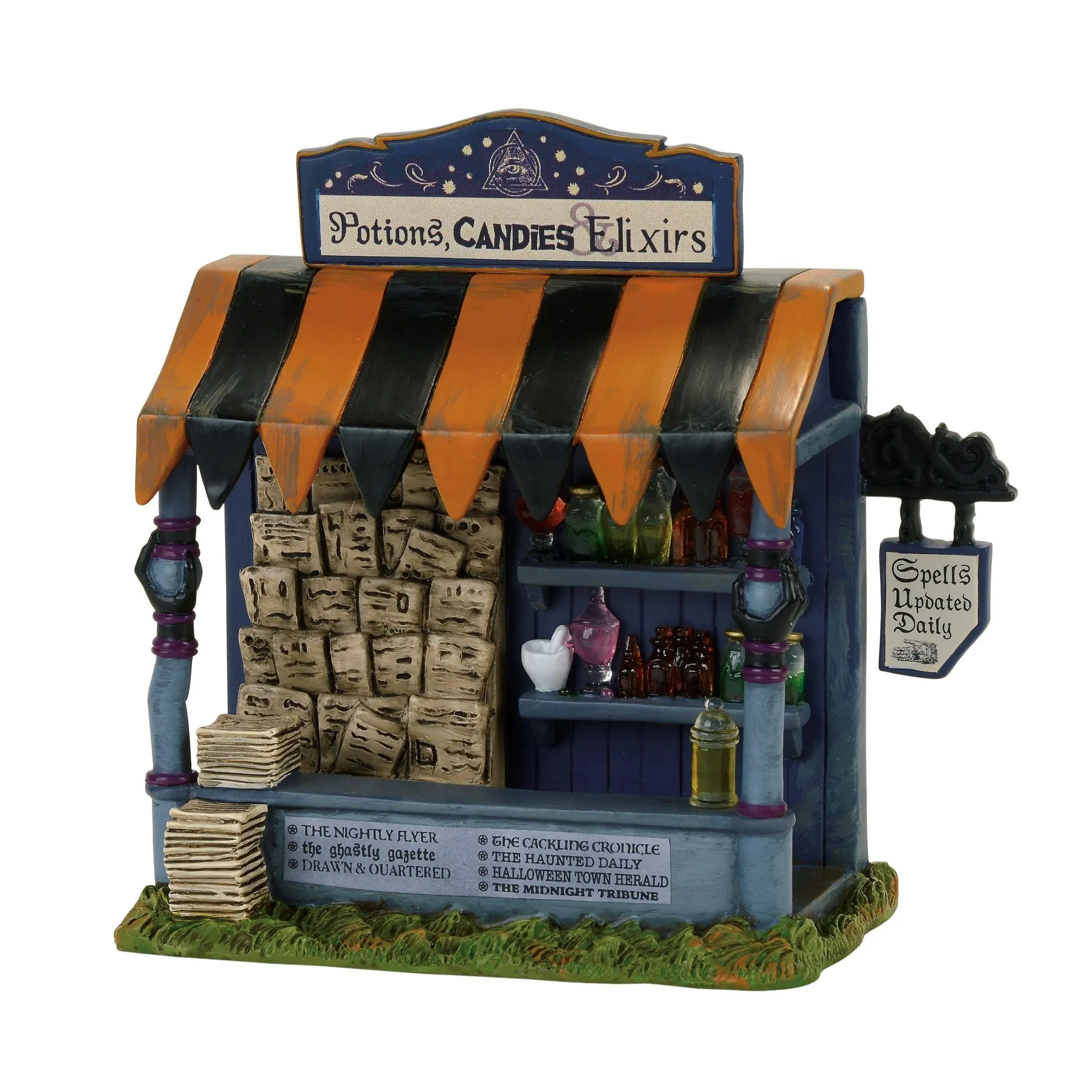 Dept 56 SPELLS AND POTIONS KIOSK Halloween Village Accessory 4057617 NEW IN BOX