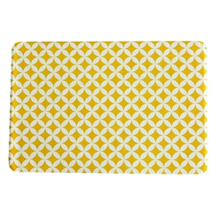 The Rug Hub Yellow 24 X36 Rubber Anti Fatigue Floor Mat for Kitchen Sink Office Desk 1/2 Thick Pad Cushioned Foam Woven Vinyl Surface