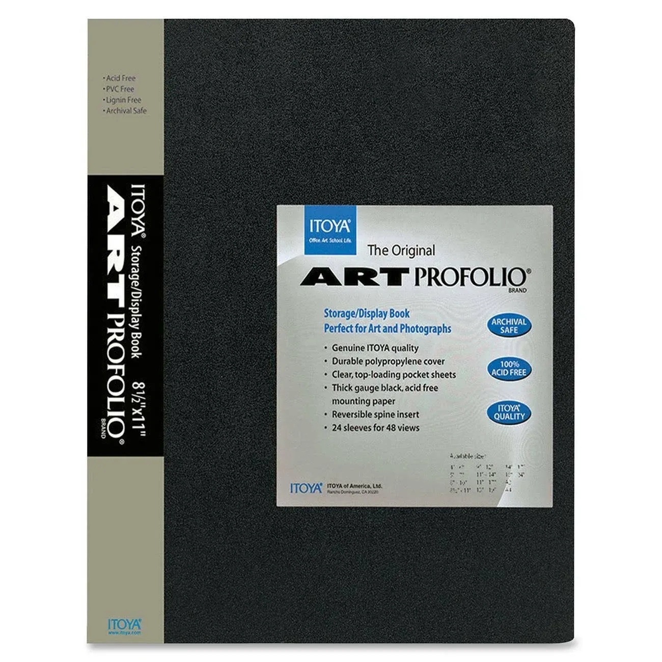 Itoya Art Profolio Original Storage/Display Book (8.5 x 11", 24 Two-Sided Pages) IA-12-8