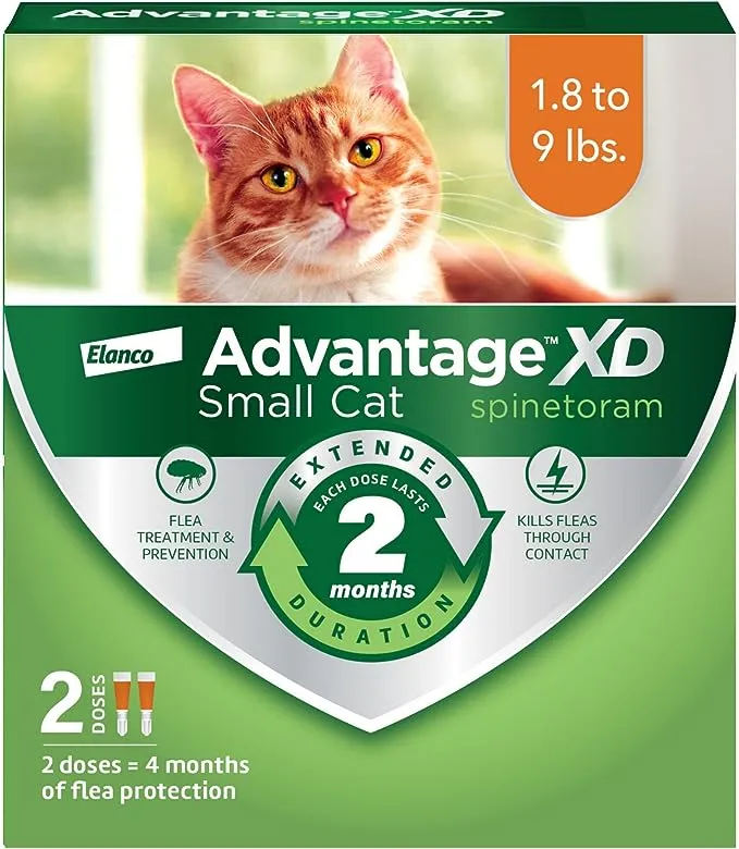 Advantage XD Flea Treatment & Prevention for Small Cats, 2-pk