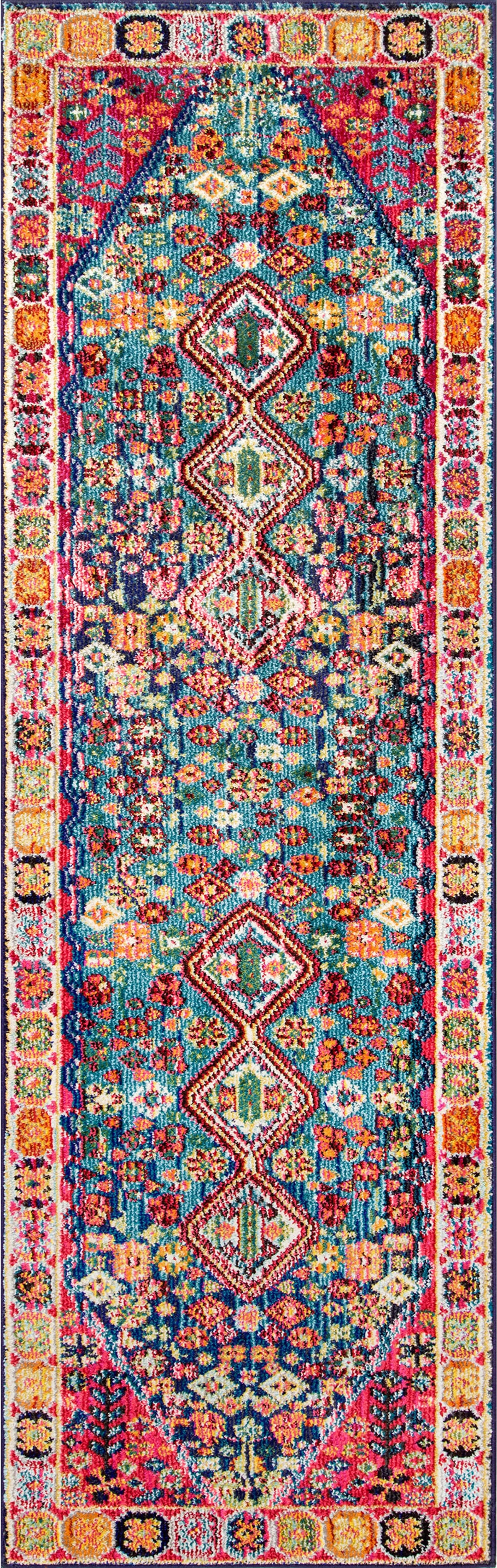 Nuloom Meadow Vintage Vibrant Runner Rug, 2' 6" x 10', Multi