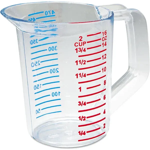 Rubbermaid RCP3215CLE Bouncer Measuring Cup 16oz Clear