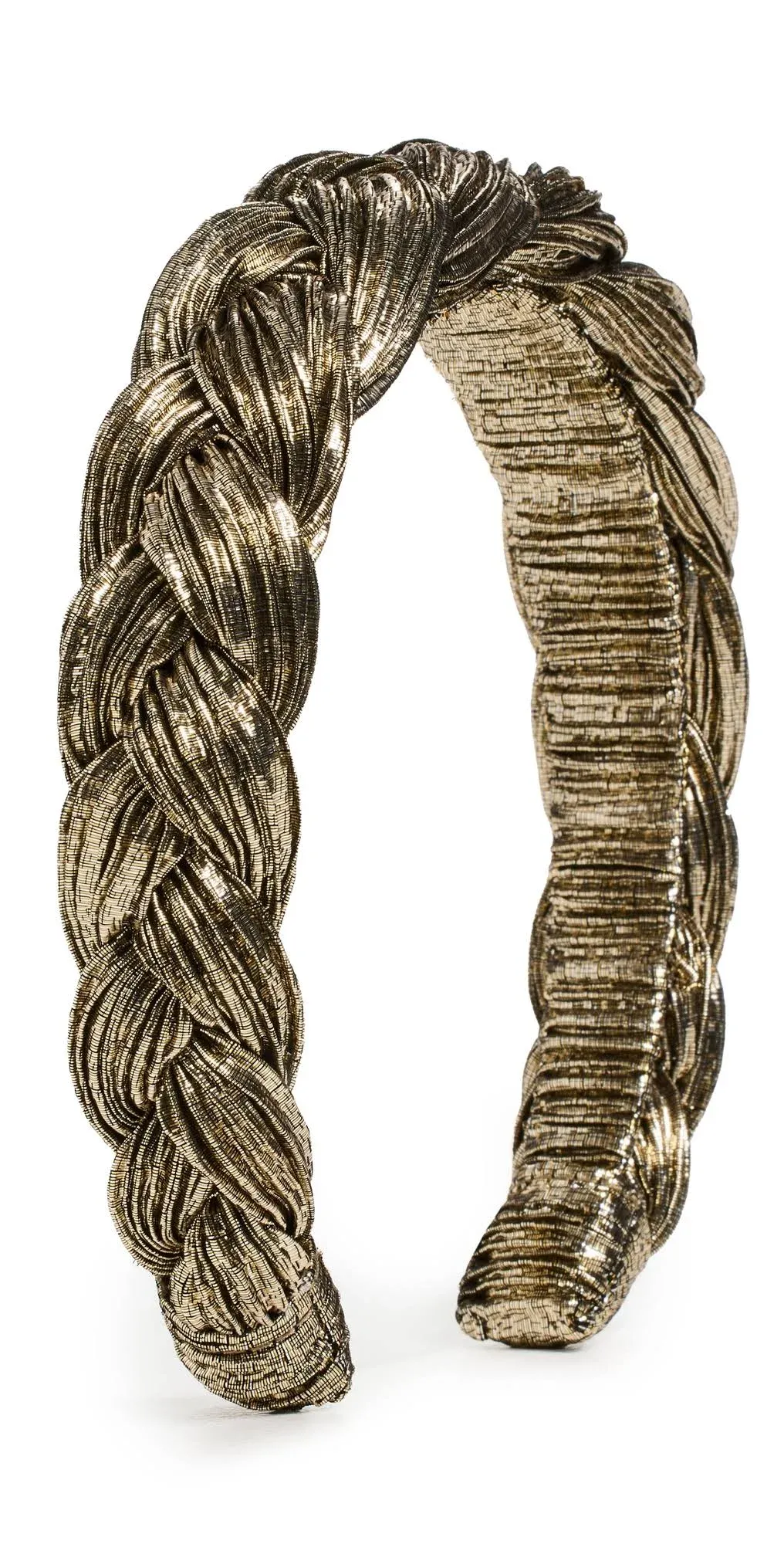 Women's Braided Metallic Headband - Gold