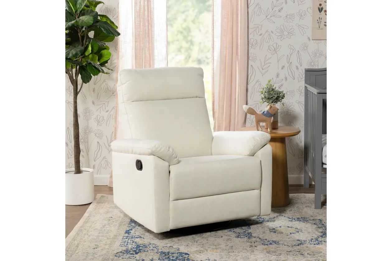 DaVinci Suzy Recliner and Swivel Glider - Frost Grey