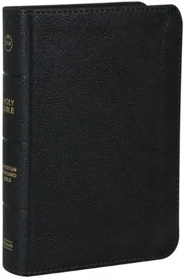 CSB Large Print Compact Reference Bible, Black Soft Imitation Leather