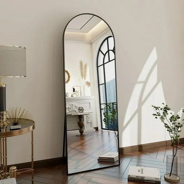 Arched Wall Mounted Full Length Large Standing Mirror