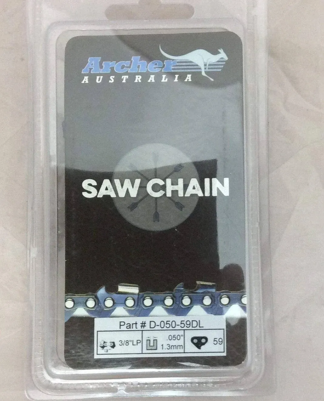 16&#034; Chainsaw Saw Chain 3/8&#034; LP .050 Gauge 59DL replaces  91VXL059G Y59 S59