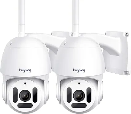 Hugolog T8 1080P WiFi Smart IP PT Outdoor Camera Two Pack