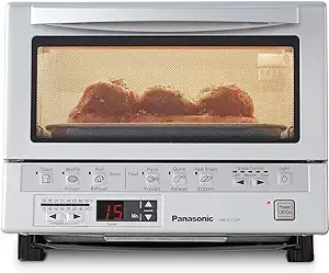 Panasonic NB-G110P Flash Xpress Toaster Oven, Silver