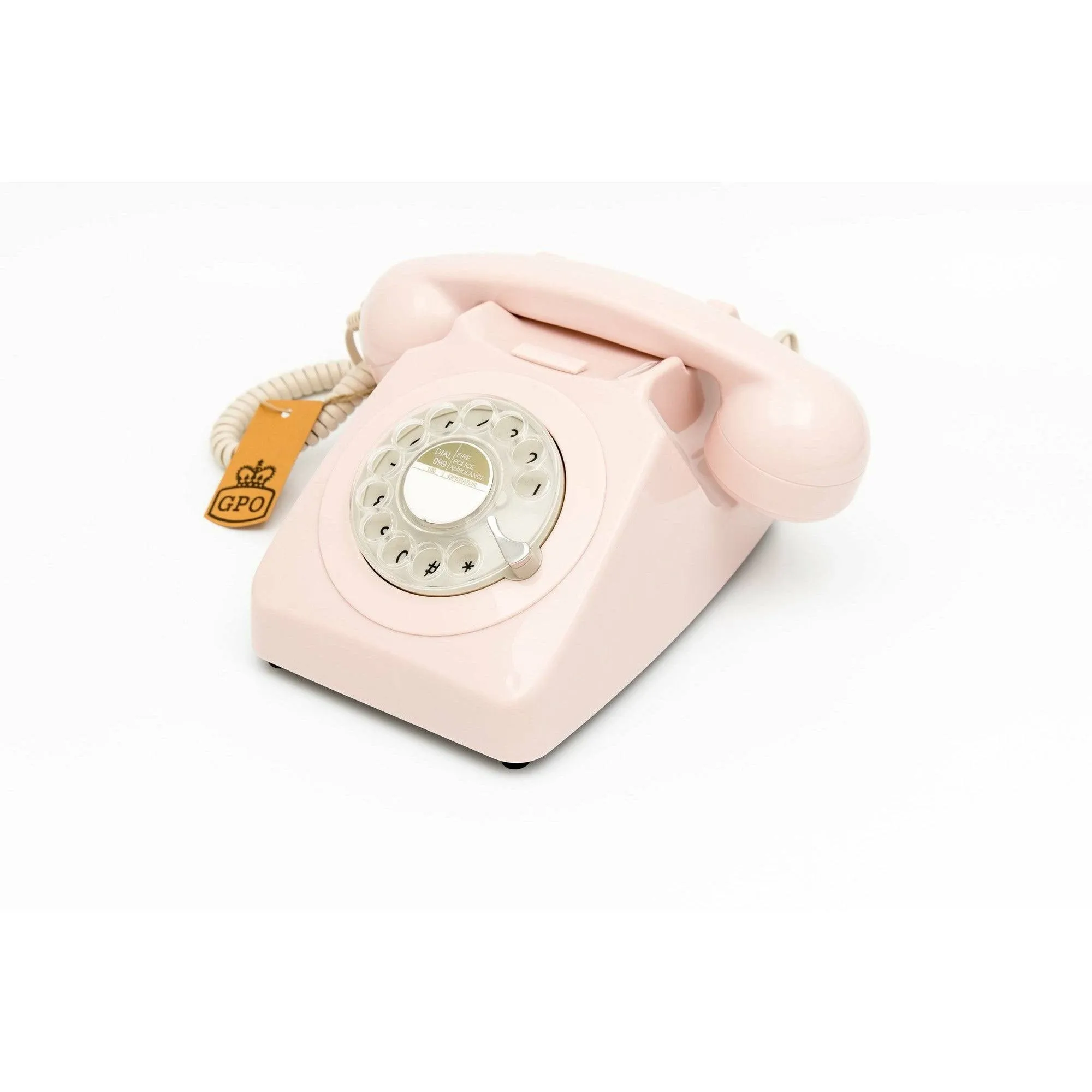 GPO Retro Gpo746rp 746 Desktop Rotary Dial Telephone - Carnation Pink