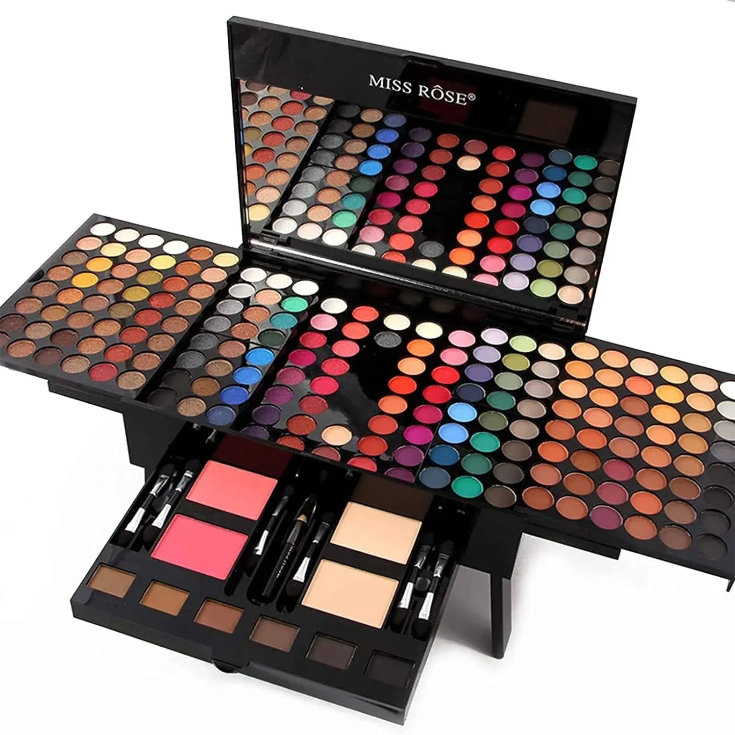 MISS ROSE M 190 Colors Cosmetic Makeup Palette Set Kit Combination