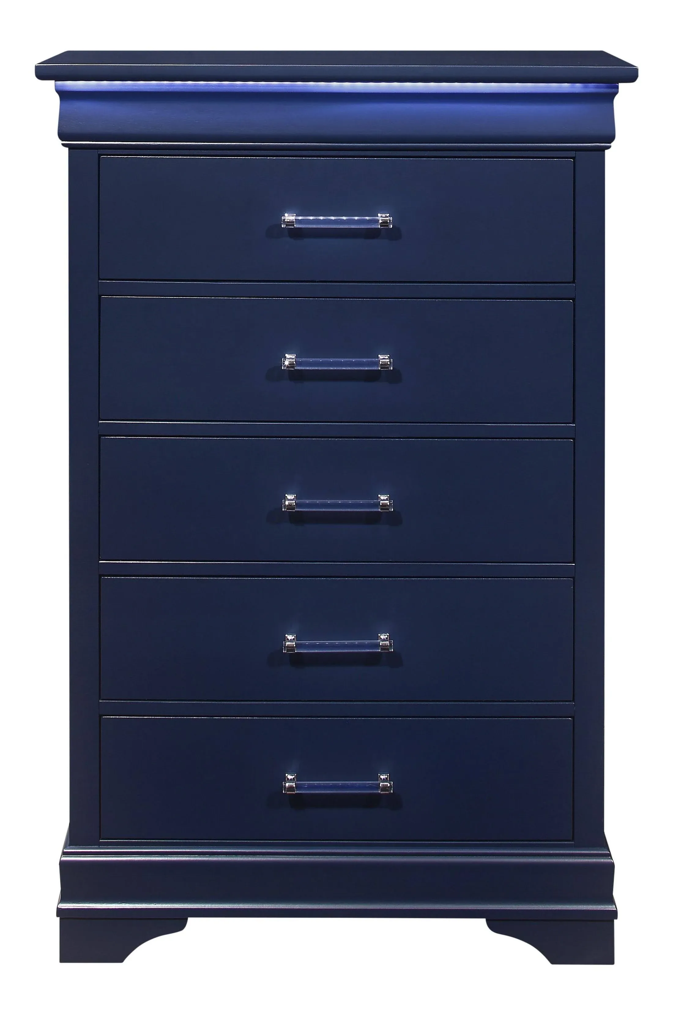 Global Furniture USA Charlie Blue LED Chest