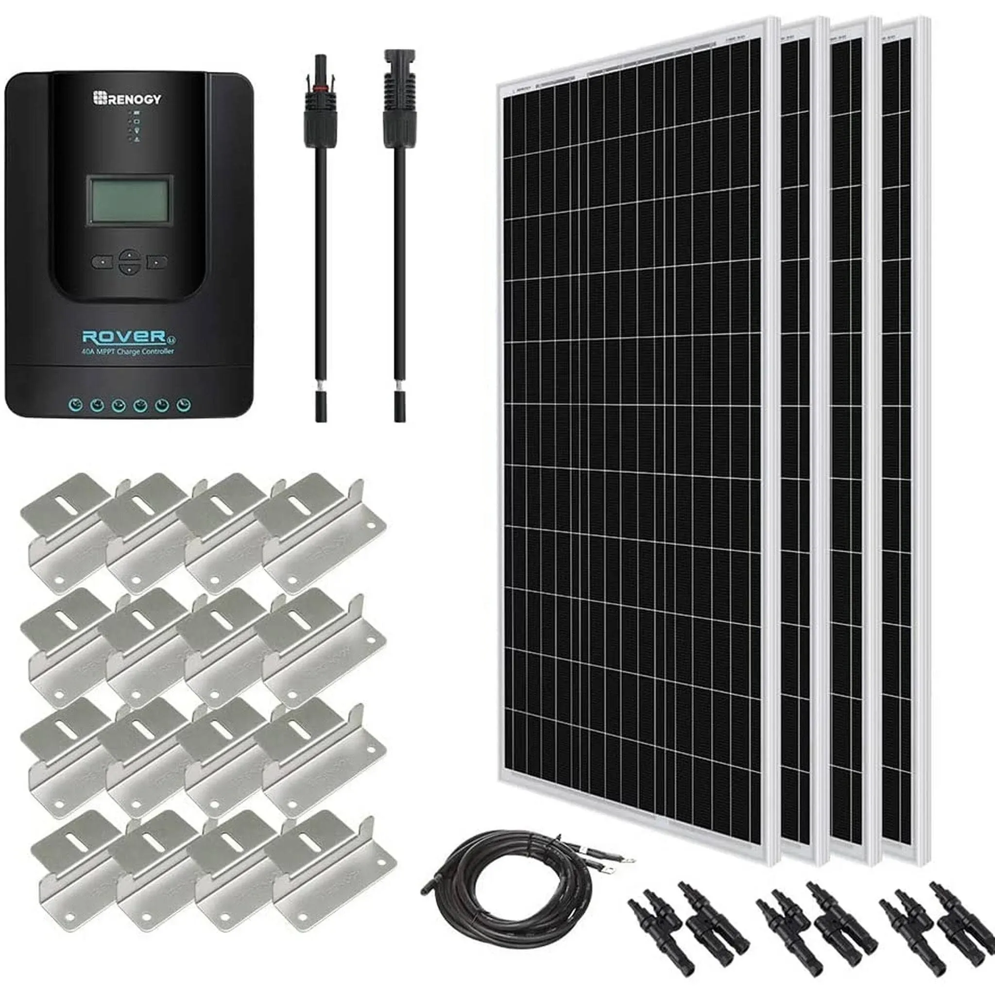 Renogy 400 Watt 12 Volt Solar Starter Kit w/ MPPT Charge Controller