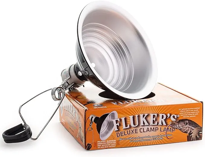 Fluker Clamp Lamp with Switch 8.5 inch