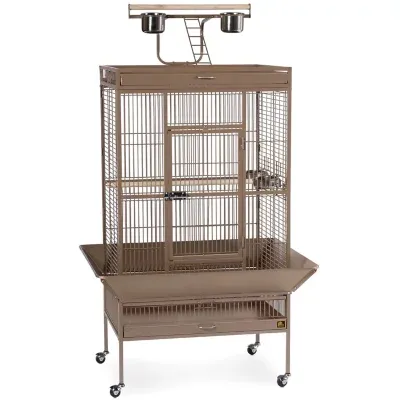 Prevue Pet Products Select Series Wrought Iron Parrot Cage, Coco Brown