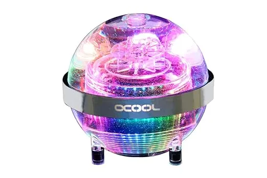 Alphacool Eisball Reservoir and D5 Pump Top, D-RGB, Plexi