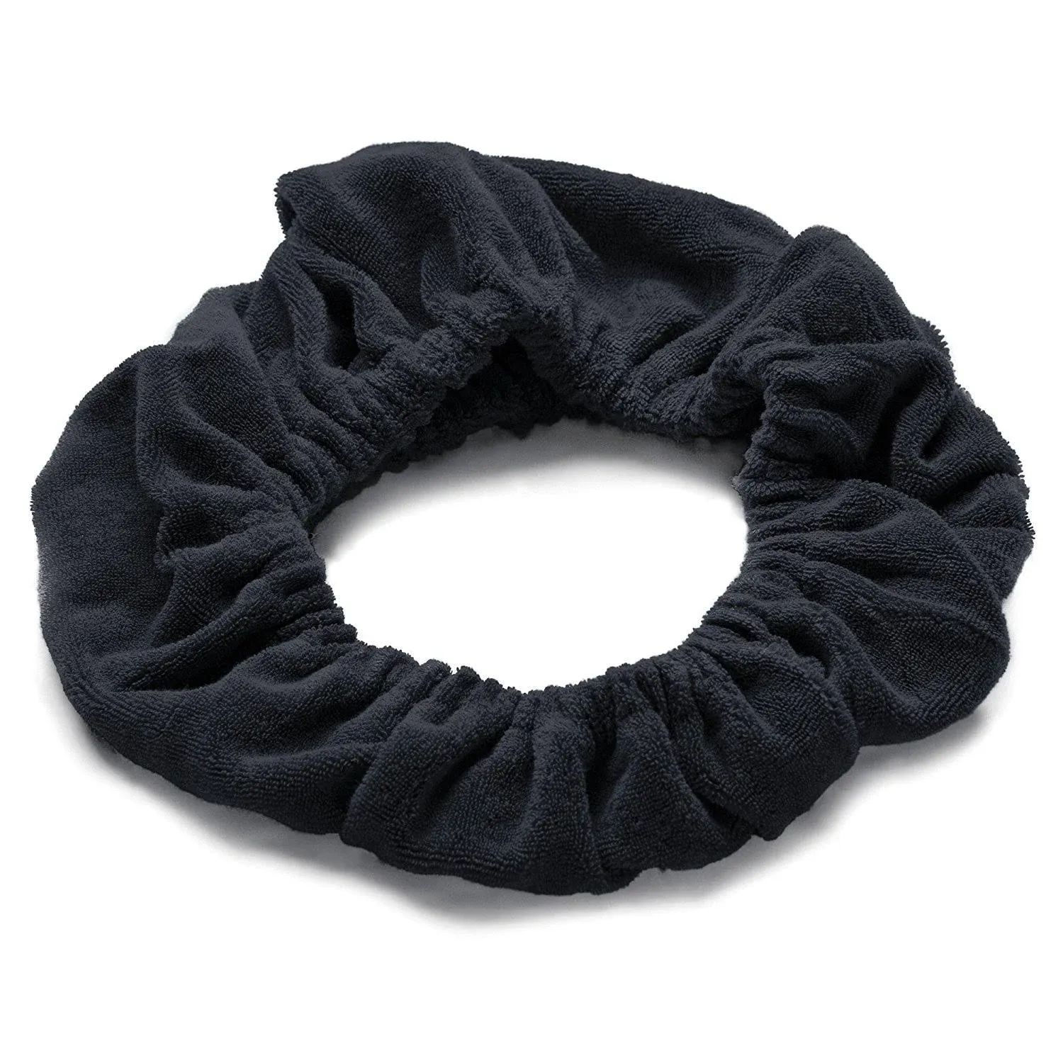 Tassi Black Hair Holder Head Wrap Stretch Terry Cloth, The Best Way to Hold Your