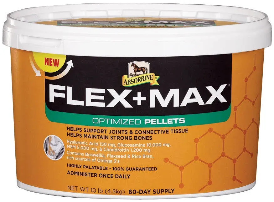 W F Young Flex+ Max Joint Pellets for Horses - 5 lb tub