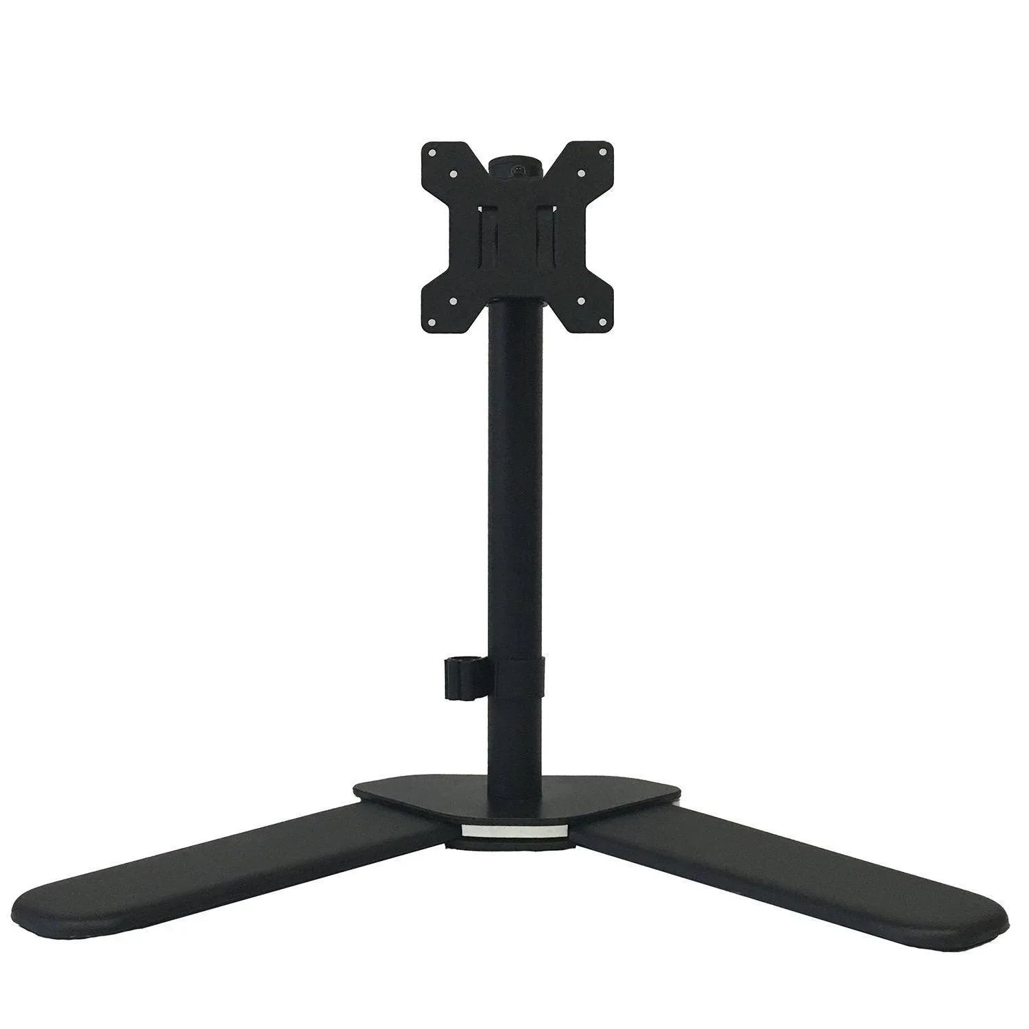 WALI Single Monitor Stand Free Standing Desk Stand with VESA 75 to 100 Fully ...