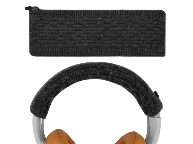 Geekria Knit Fabric Headband Cover Compatible with Sony WH1000XM5, WH1000XM4, WH1000XM3 Headphones, Head Cushion Pad Protector, Replacement Repair Part, Easy DIY Installation (Black)