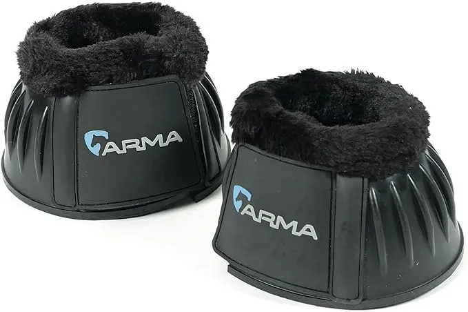 ARMA Fleece Trim Bell Boots Black Full