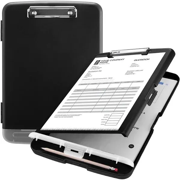 Sooez Clipboard with Storage, High Capacity Nursing Clipboards with Pen Holder ...