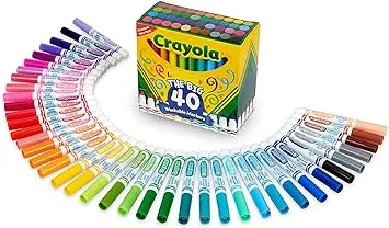 Crayola Ultra-Clean Washable Broad Line Markers (40)