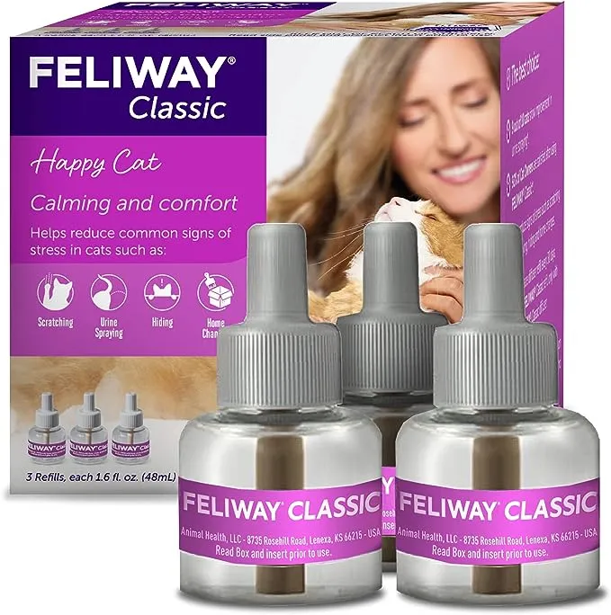 Feliway, 48 ml Diffuser Refill, 3 Pack