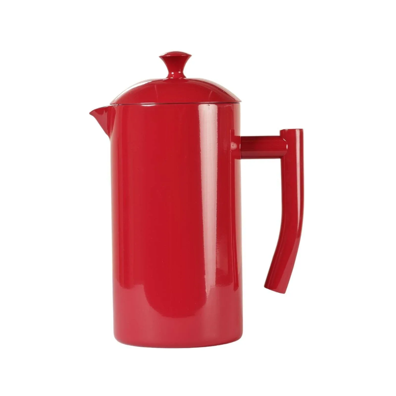 Frieling Double-Walled Stainless Steel French Press Coffee Maker, Shiraz Red, 34 fl. oz.