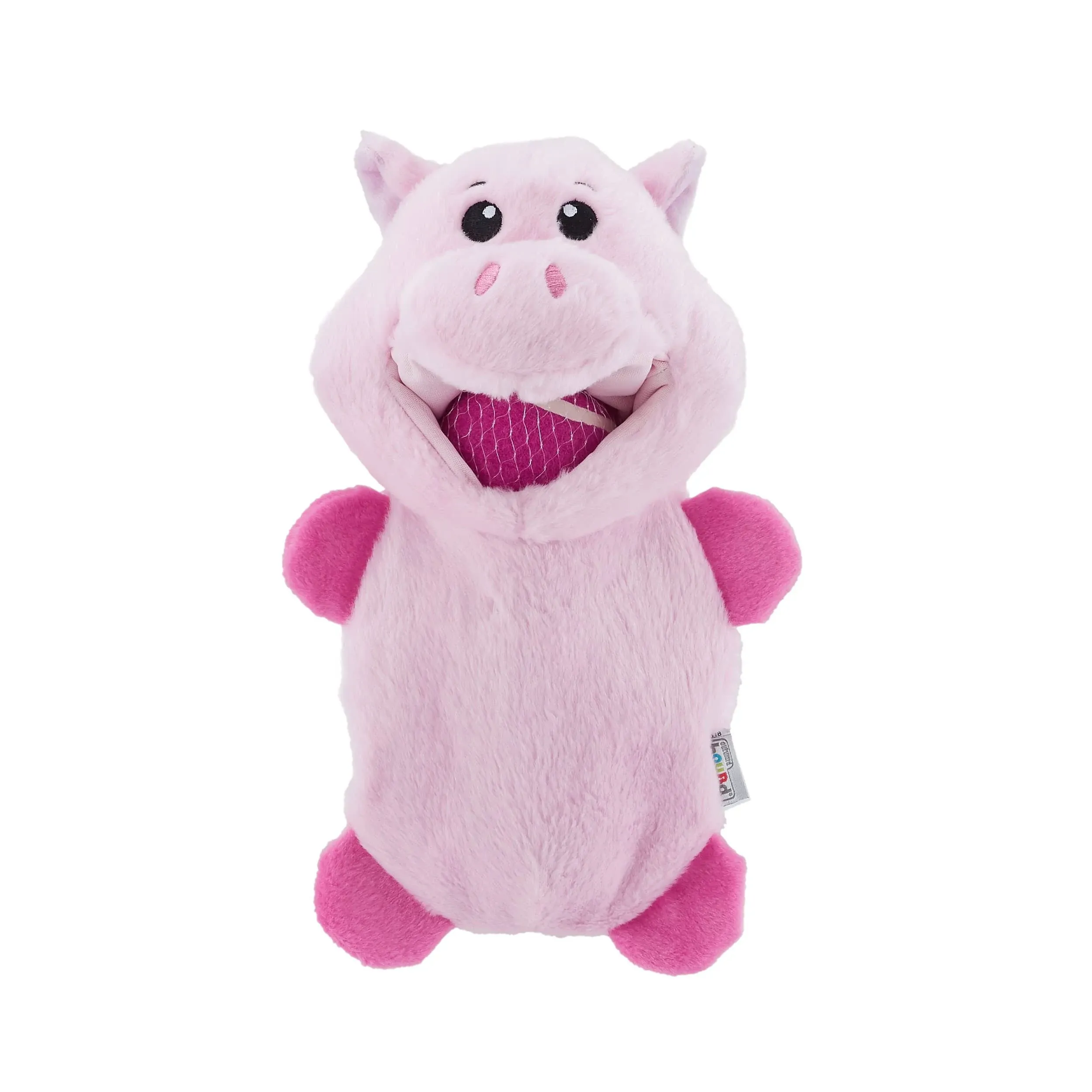 Outward Hound Ball Hogz Hide and Seek Dog Toy Pink Piggy