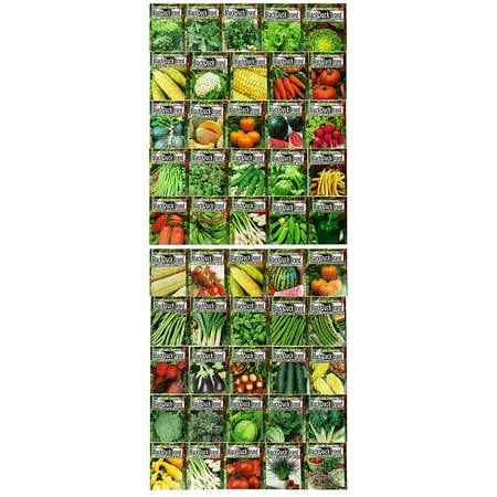 Set of 50 Premium Variety Herbs and Vegetables - Deluxe Garden Choices for Premium Gardening! (50 Variety Premium Garden Vegetable)