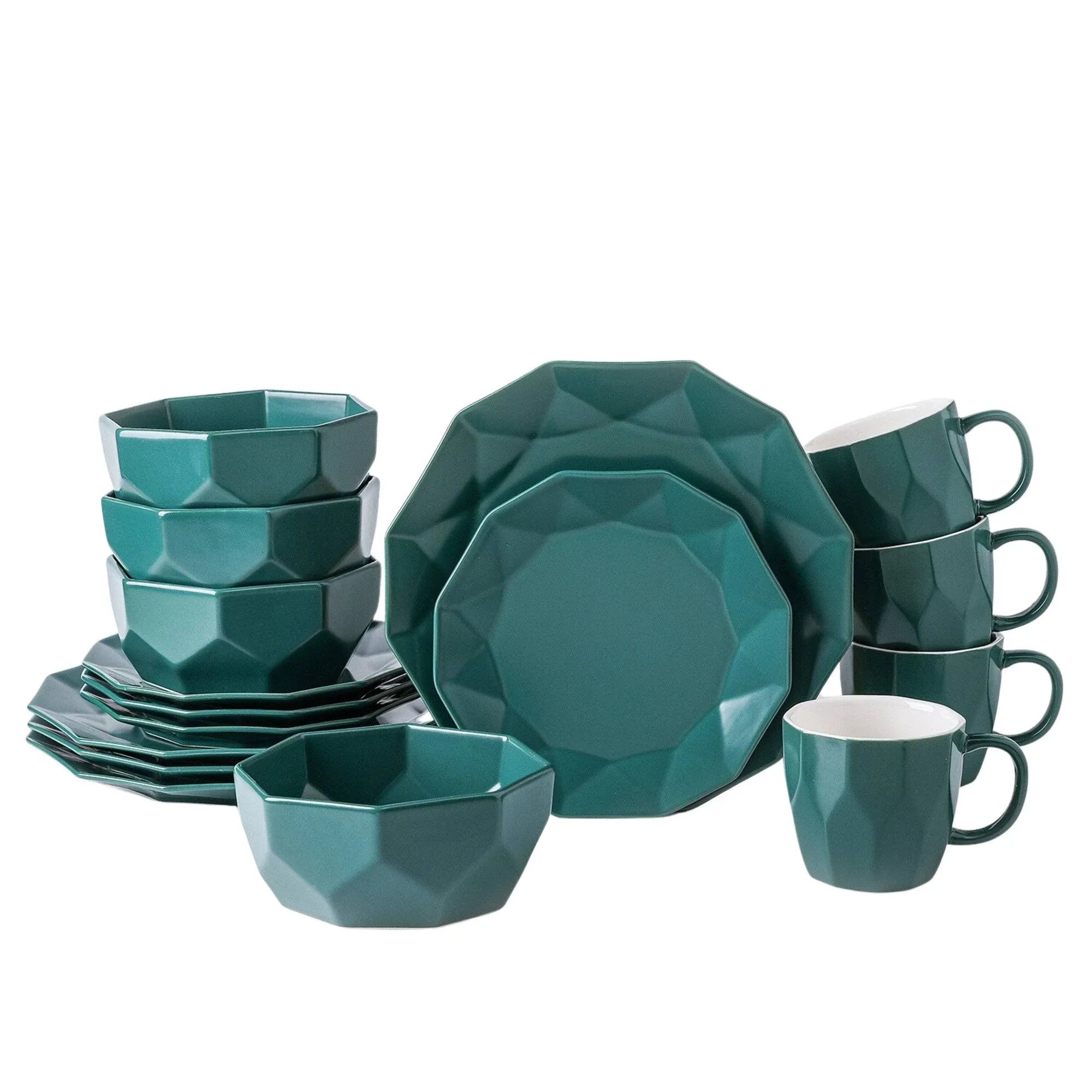 Stone Lain Jamie 16-Piece Porcelain Dinnerware Set