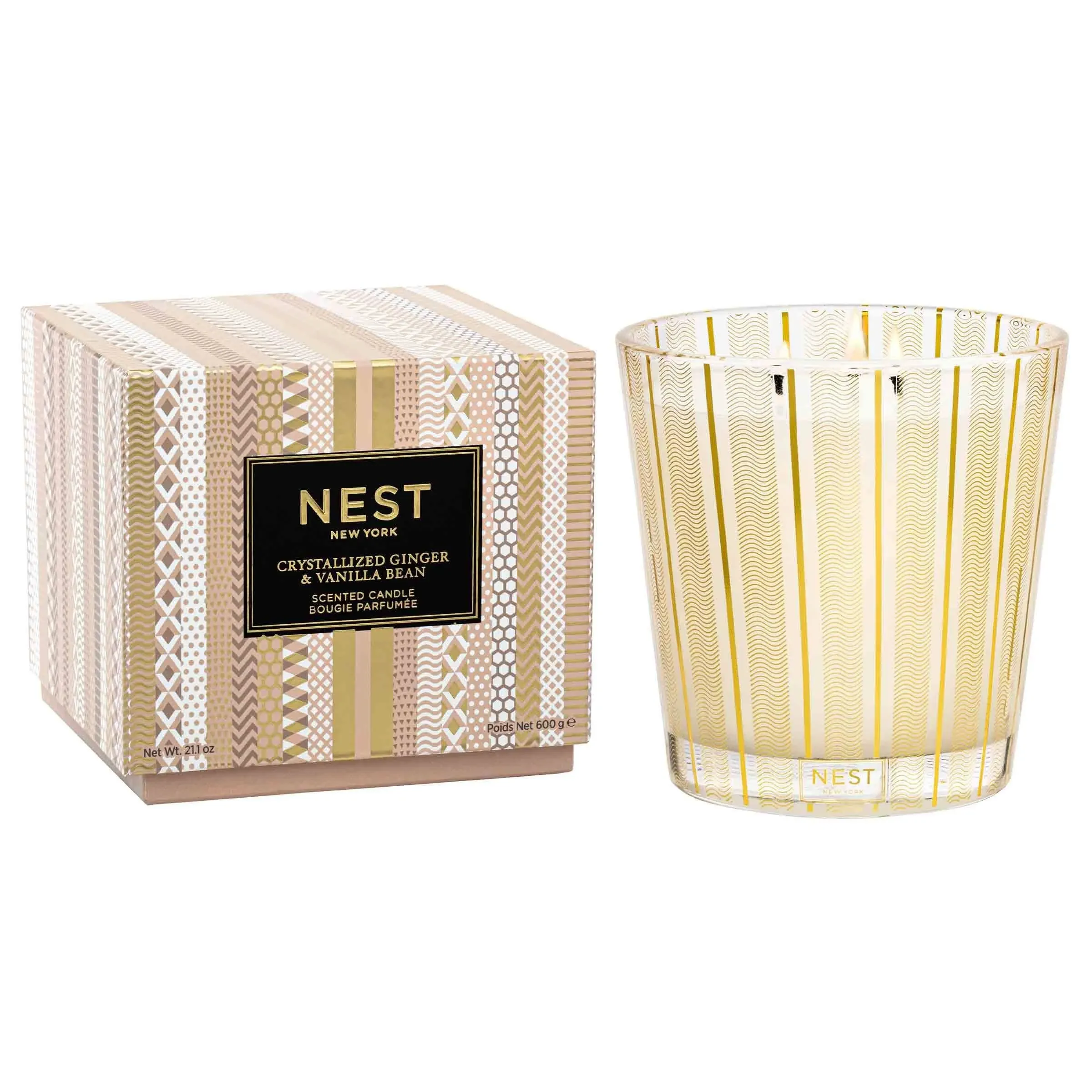 Nest 3-Wick Candle - Crystallized Ginger & Vanilla Bean