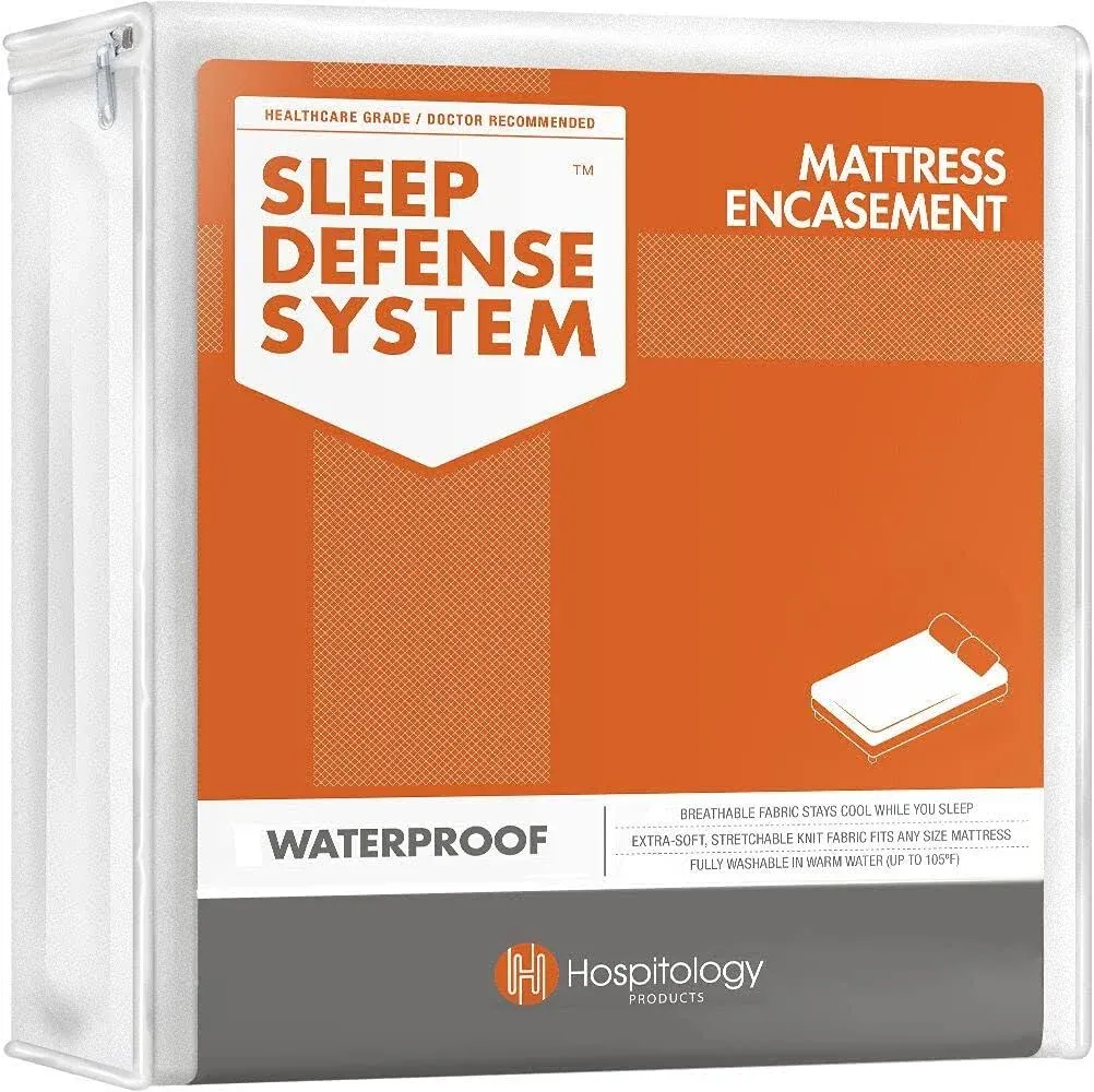 HOSPITOLOGY PRODUCTS Zippered Mattress Encasement - Sleep Defense System - Queen