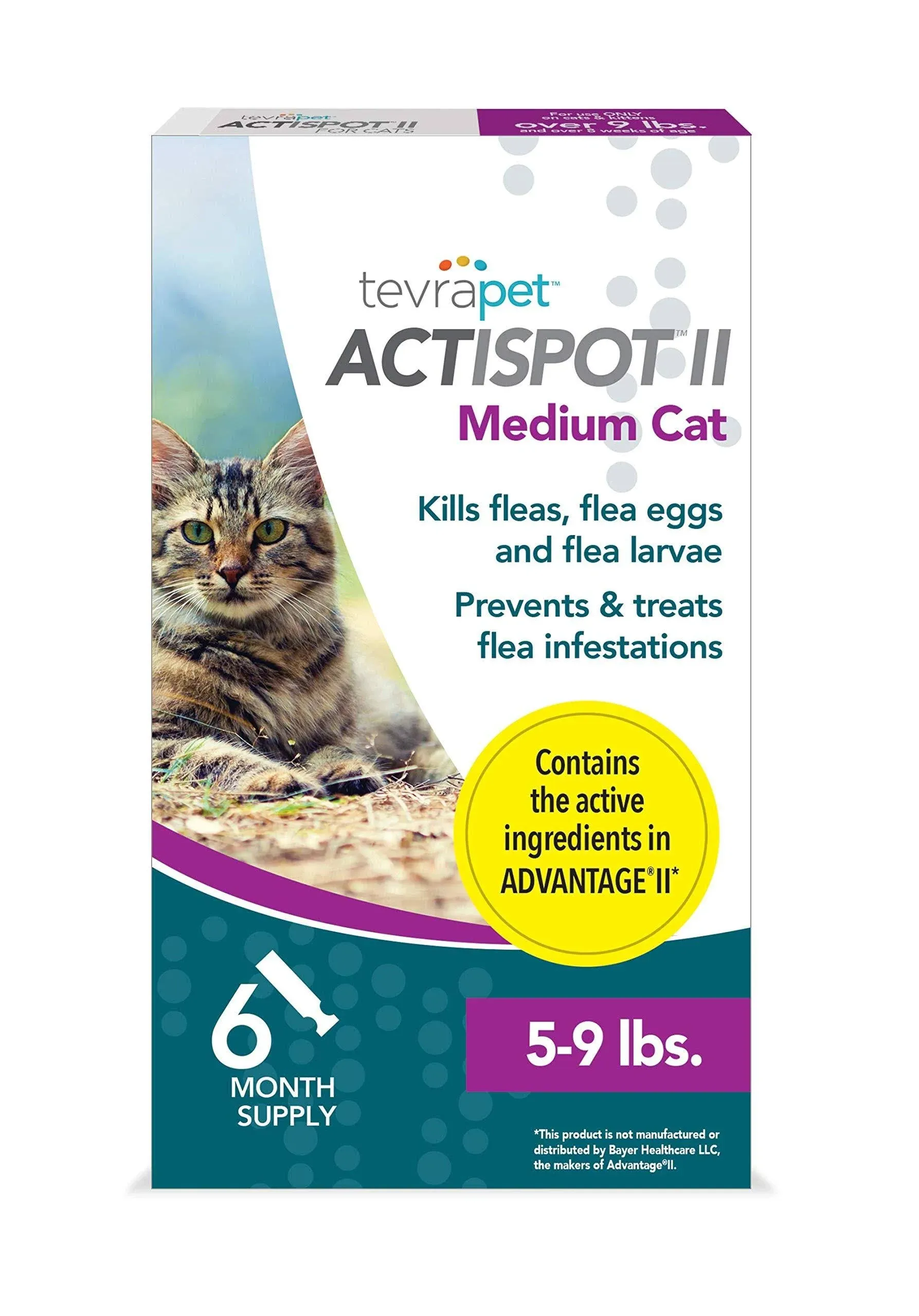 TevraPet Actispot II Flea Prevention for Cats