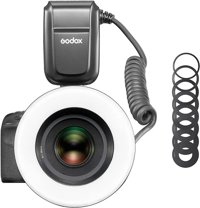 Godox MF-R76 Macro Ring Flash for Sony, for Canon, for Nikon, for Fuji Camera