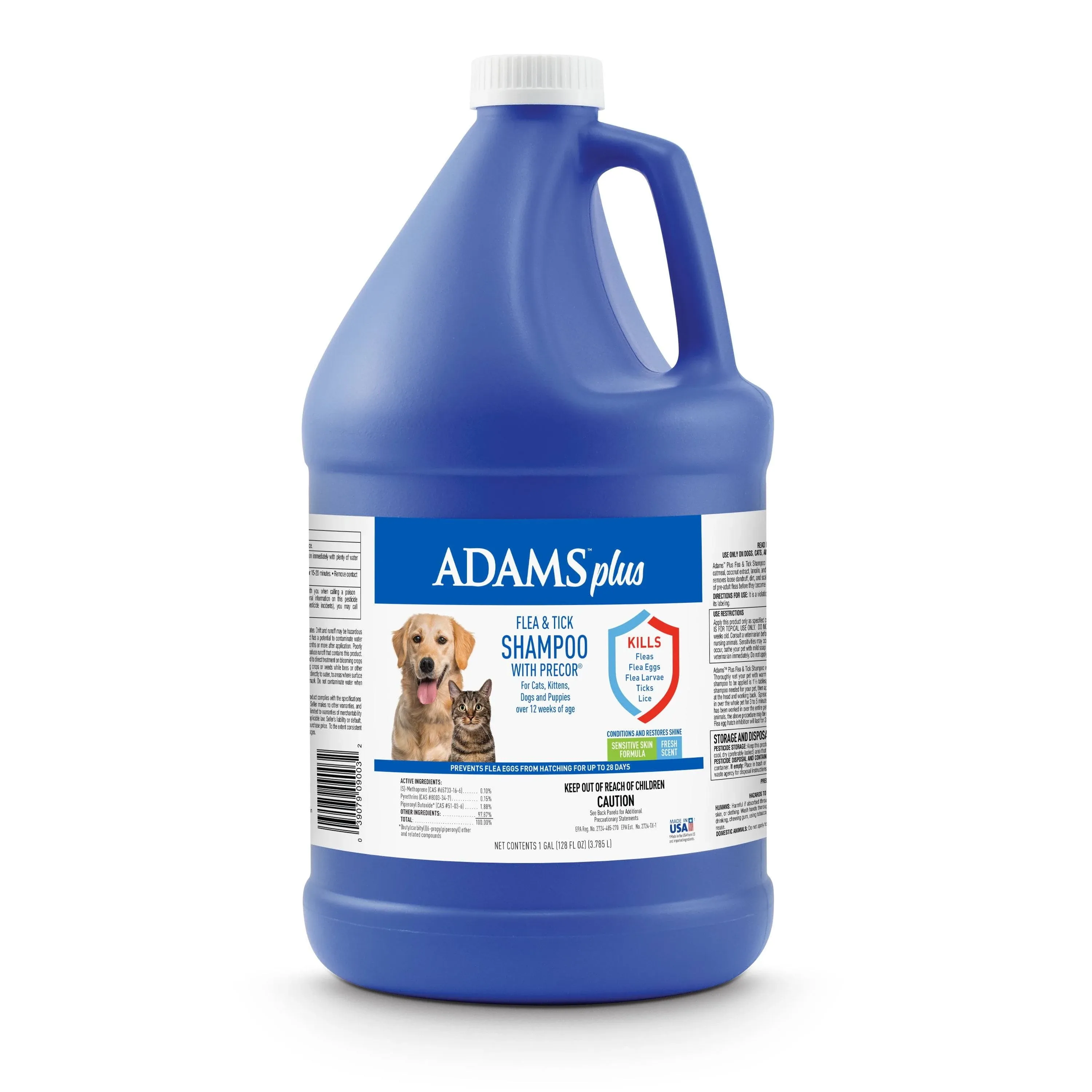 Adams Plus Flea Tick Shampoo with Precor