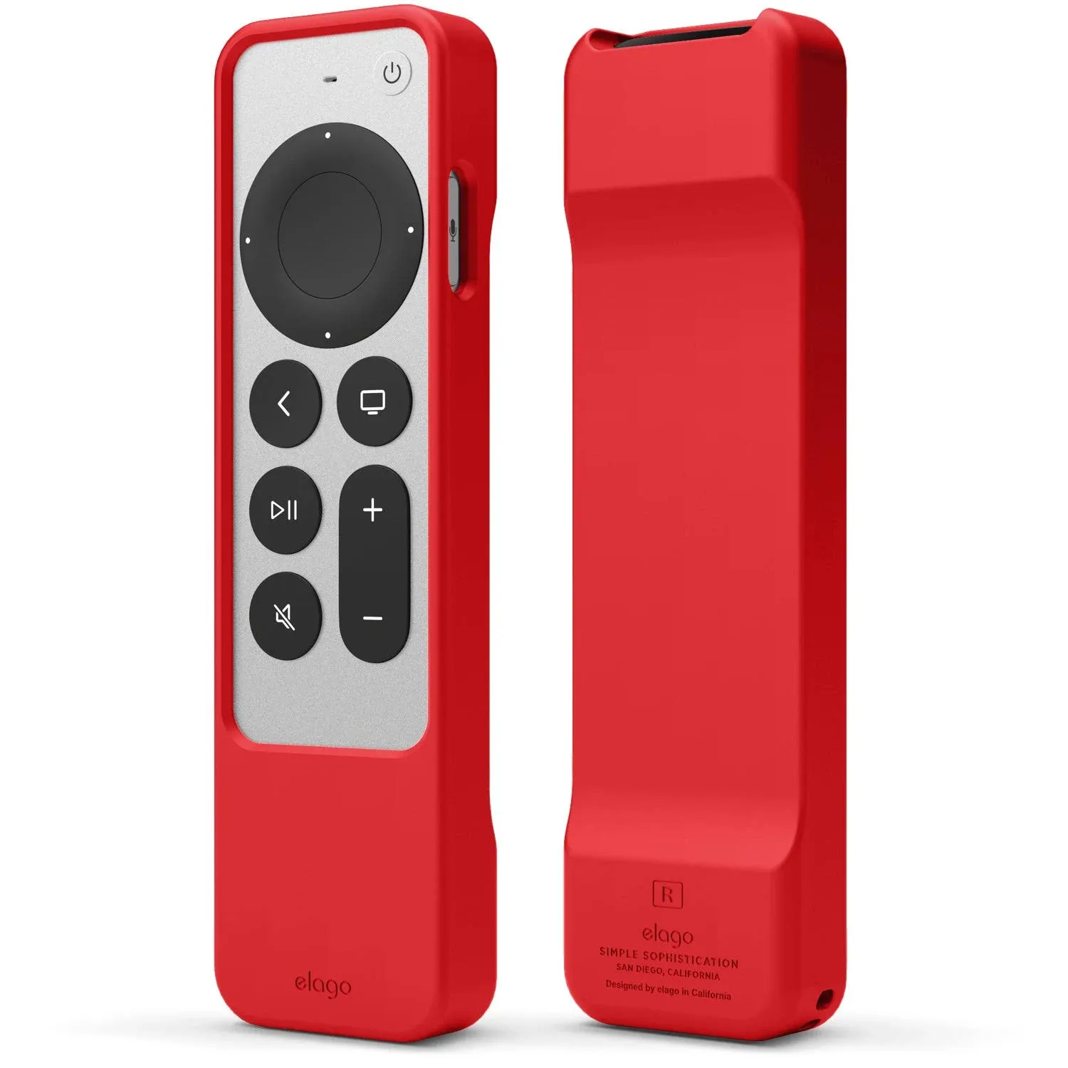 elago R1 Intelli 2021 Apple TV Siri Remote Case [5 Colors] Red