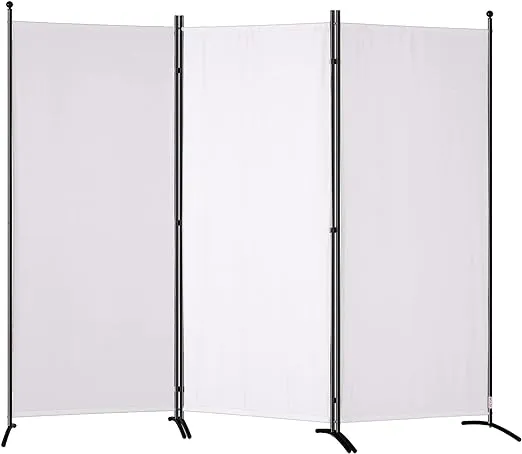 VEVOR Room Divider 6.1 ft Room Dividers and Folding Privacy Screens (3-Panel) Fabric Partition Room Dividers for Office Bedroom Dining Room Study