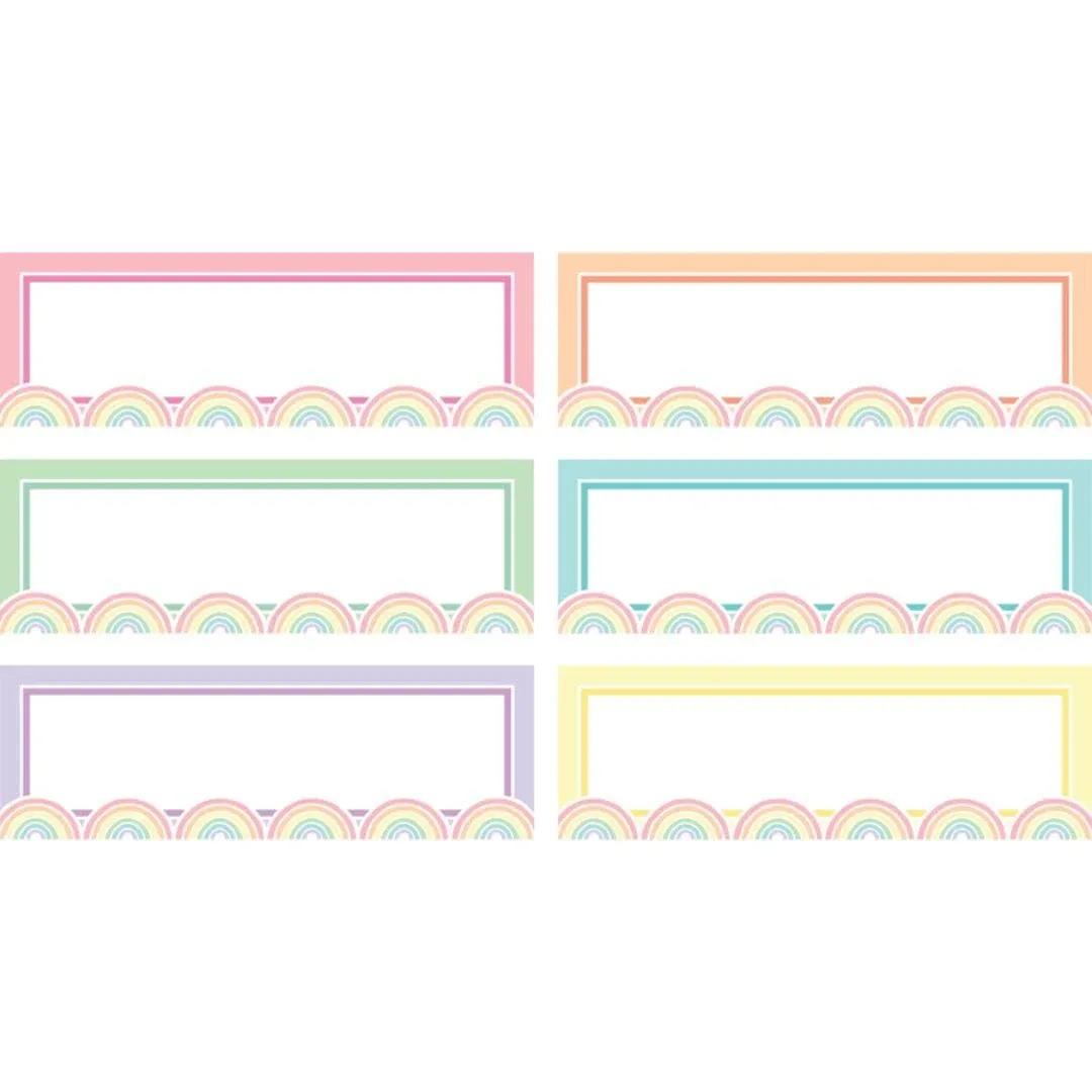 Teacher Created Resources Pastel Pop Rainbow Labels Magnetic Accents