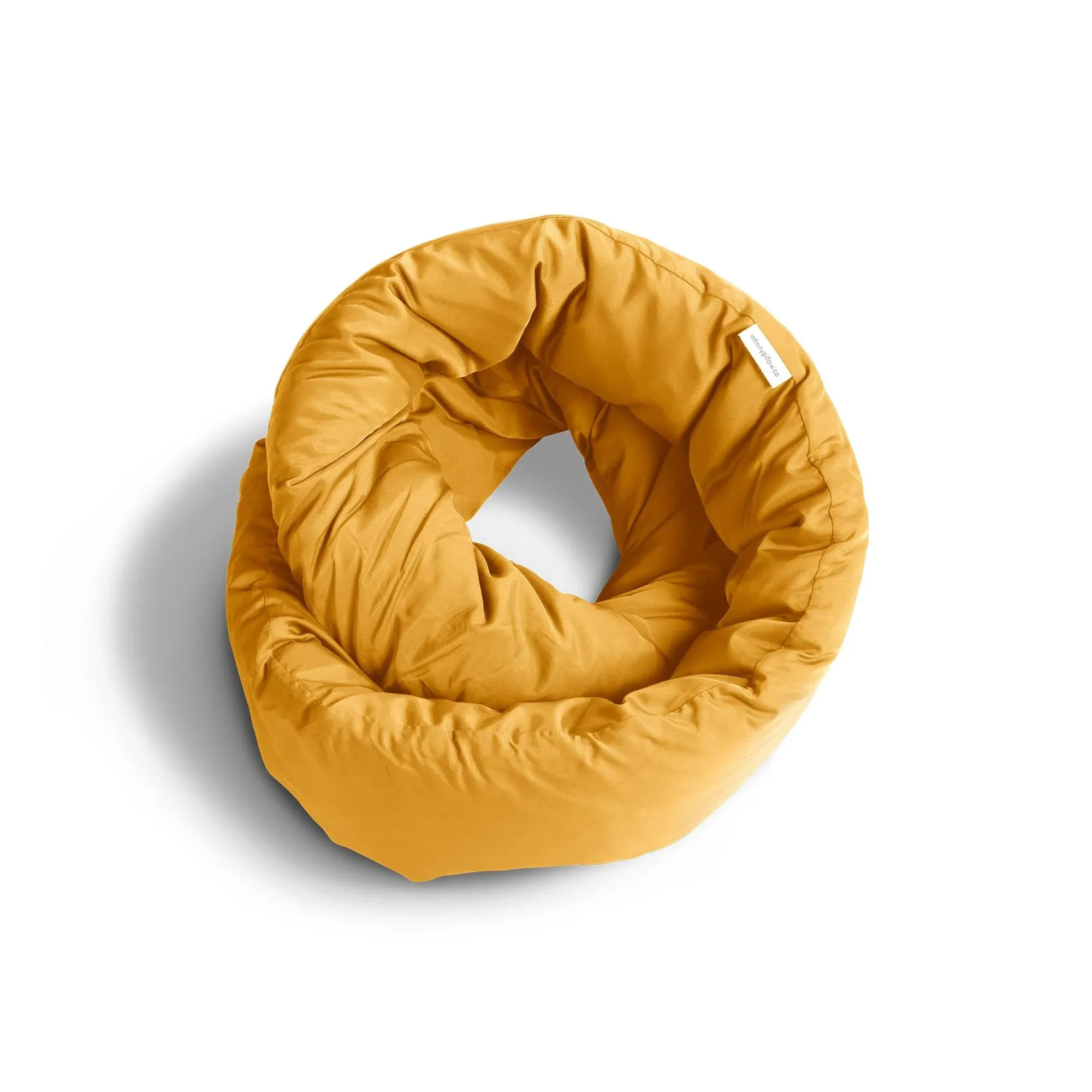 Infinity Pillow - Travel Neck Pillow - Machine Washable Ochre Yellow