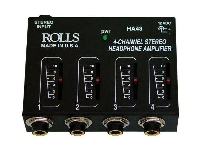 Rolls HA43 Pro 4 Channel Headphone Amplifier