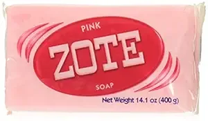 Zote Soap Pink Bar, 14 Ounce, Light & Fresh Scent, Laundry Detergent