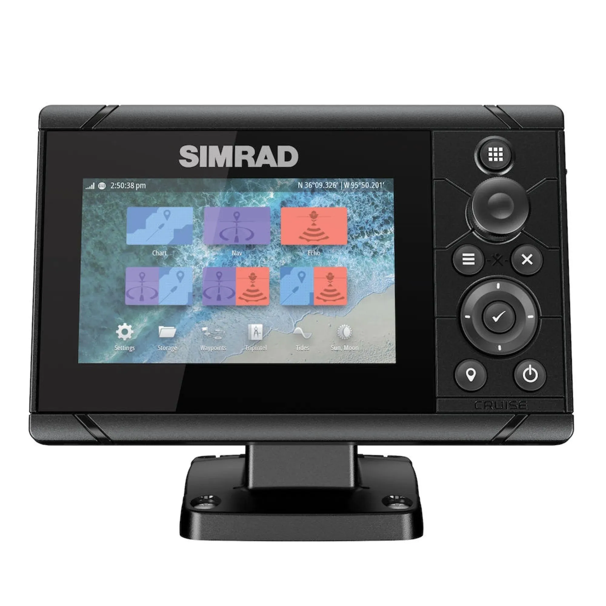 Simrad Cruise 5-5-inch GPS Chartplotter with 83/200 Transducer Preloaded C-MA...